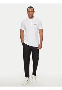 BOSS - Boss Polo Paule 50512789 Biały Slim Fit. Typ kołnierza: polo. Kolor: biały. Materiał: bawełna, syntetyk