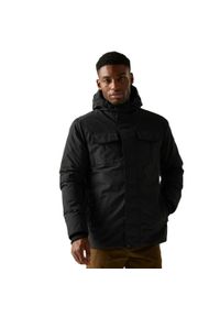 Regatta - Męska Wodoodporna Kurtka Ocieplana Eamont. Kolor: czarny. Sport: turystyka piesza #1