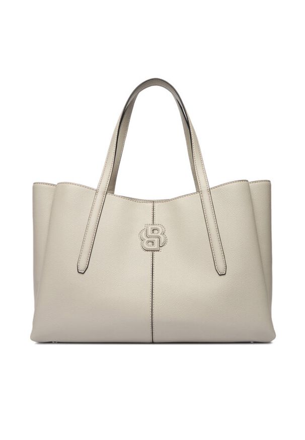 BOSS Torebka Anett New 50557890 Szary. Kolor: szary. Materiał: skórzane