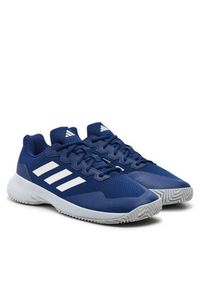 Adidas - adidas Buty do tenisa Gamecourt 2.0 IE1112 Granatowy. Kolor: niebieski. Materiał: mesh, materiał. Sport: tenis #5