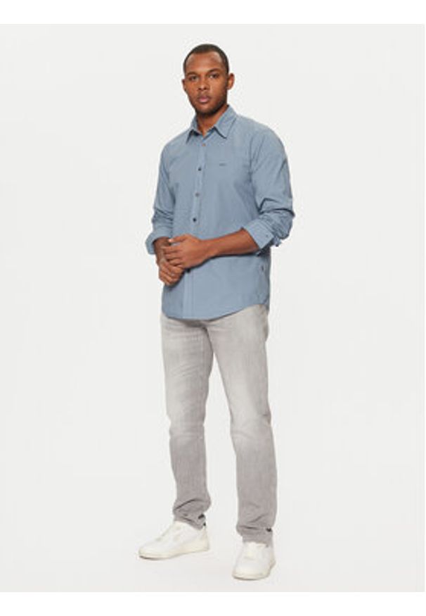 BOSS Koszula Relegant 50518304 Niebieski Regular Fit. Kolor: niebieski. Materiał: bawełna