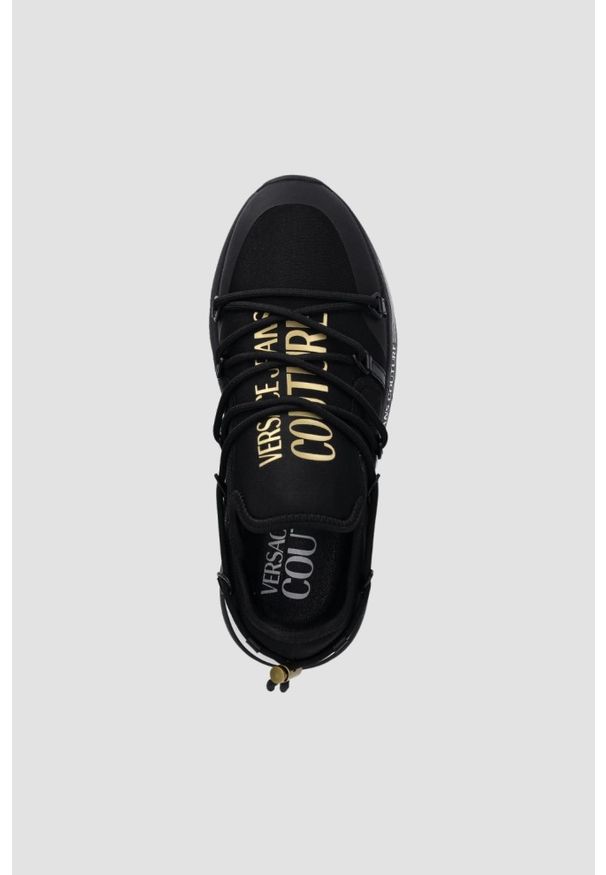 Versace Jeans Couture - VERSACE JEANS COUTURE Czarne męskie sneakersy Fondo Dynamic Dis. Sa6, Rozmiar 42. Kolor: czarny