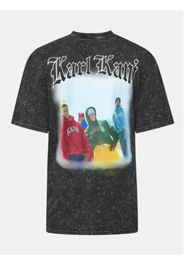 Karl Kani T-Shirt KU242-006-1 Czarny Regular Fit. Kolor: czarny. Materiał: bawełna