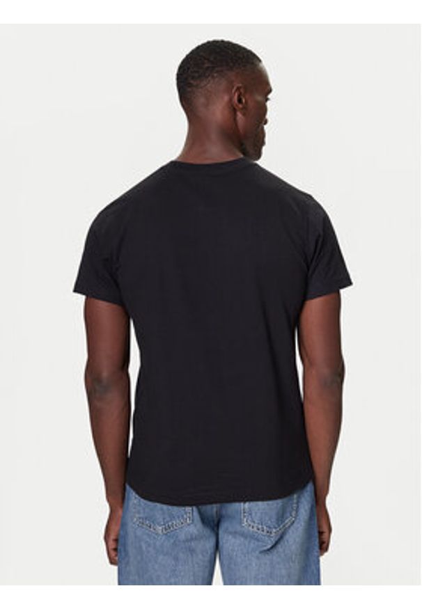 Karl Lagerfeld Jeans T-Shirt A4M17019 Czarny Slim Fit. Kolor: czarny. Materiał: bawełna