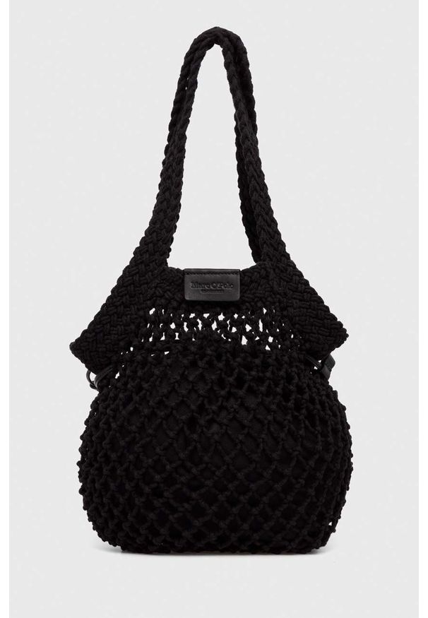 Marc O'Polo torebka kolor czarny. Kolor: czarny