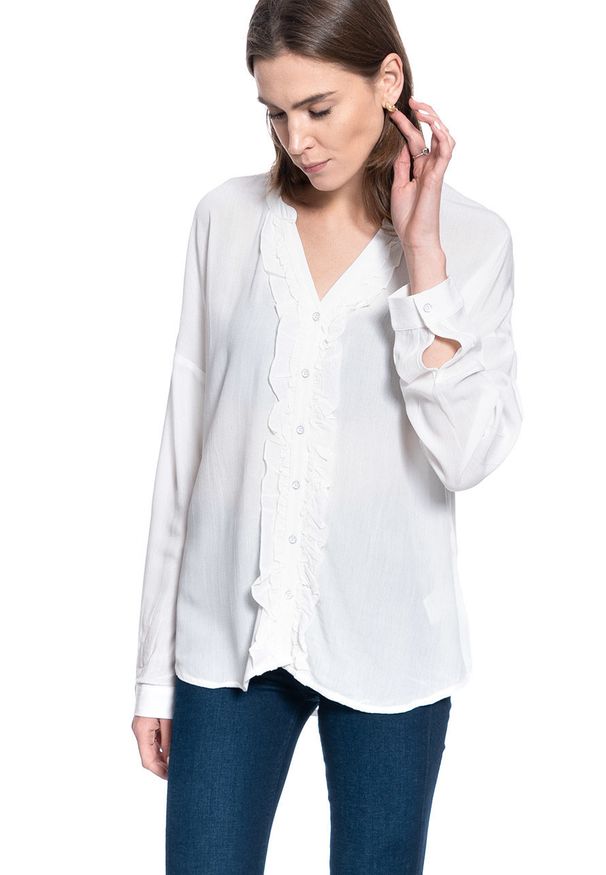 Mustang - DAMSKA KOSZULA MUSTANG Edda V Ruffles 1008915 2020