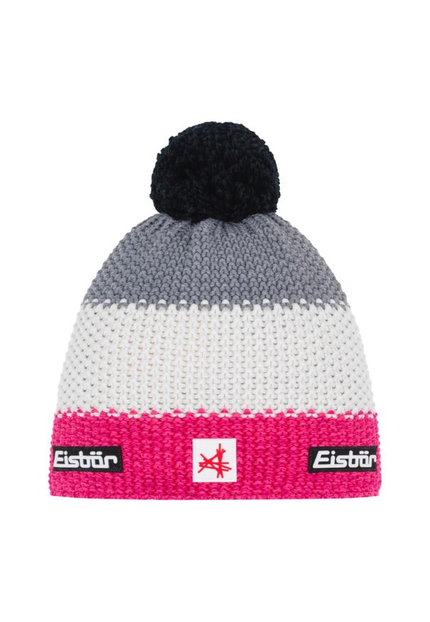 Czapka dziecięca Eisbar Star Pompon MÜ SA kids. Kolor: różowy. Materiał: wełna. Styl: sportowy