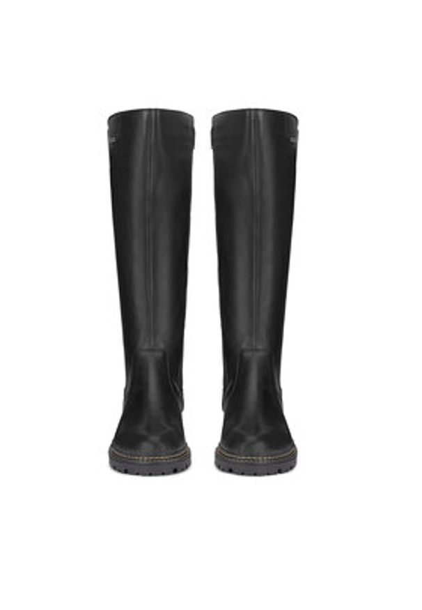 Remonte Oficerki D0B72-01 Czarny. Kolor: czarny. Materiał: skóra