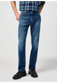 Wrangler - WRANGLER MĘSKIE SPODNIE JEANSOWE WRANGLER GREENSBORO DENIM DUSK 112362444