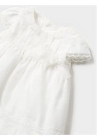 Mayoral Sukienka elegancka 1821 Biały Regular Fit. Kolor: biały. Materiał: syntetyk. Styl: elegancki #3