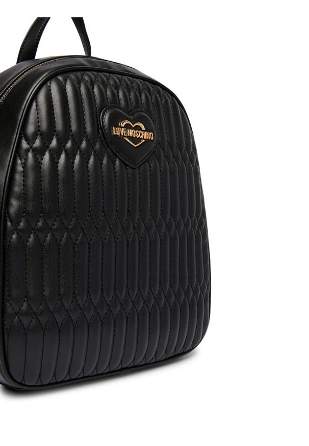 Love Moschino - LOVE MOSCHINO Plecak JC4036PP1OLJ0000 Czarny. Kolor: czarny. Materiał: skóra