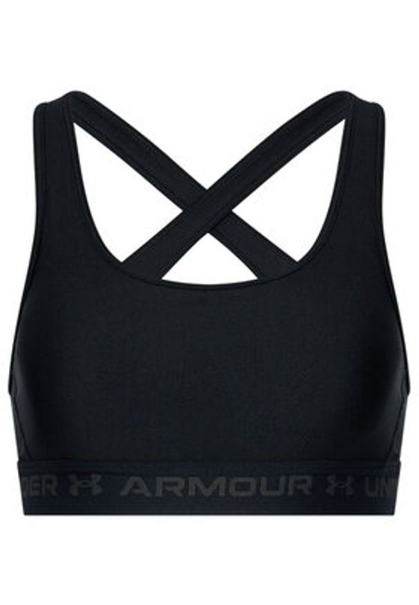 Under Armour Biustonosz sportowy Crossback 1361034 Czarny. Kolor: czarny. Materiał: syntetyk