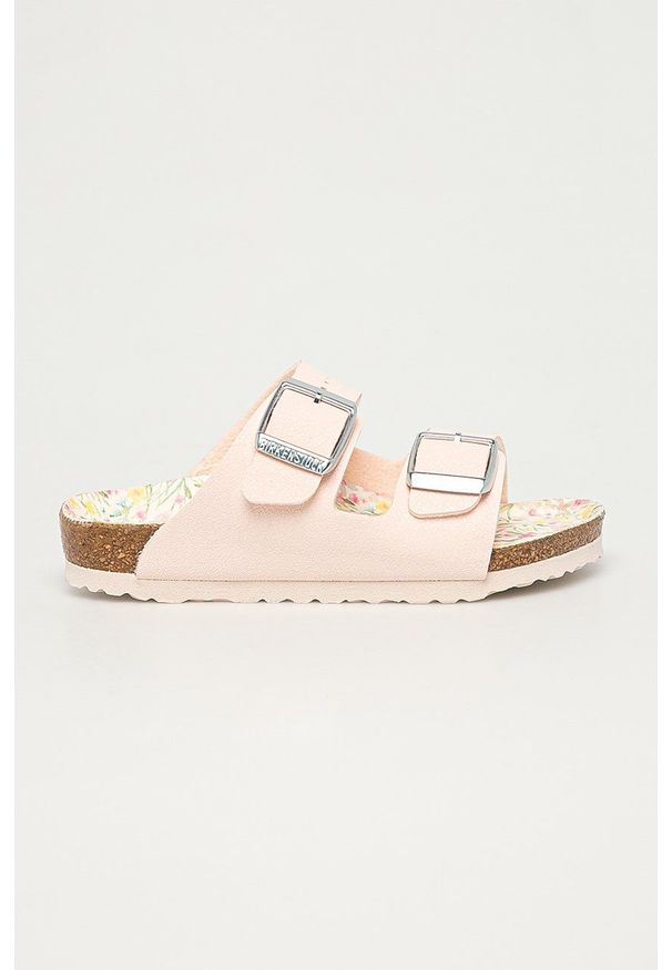 Birkenstock - Klapki dziecięce Arizona. Kolor: różowy. Materiał: materiał, guma