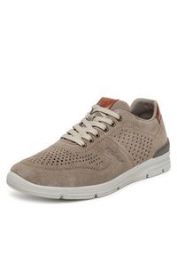 Rieker Sneakersy 16415-42 Szary. Kolor: szary. Materiał: skóra, zamsz