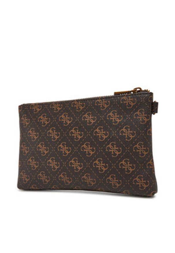 Guess Saszetka PMHULO P5237 Brązowy. Kolor: brązowy. Materiał: skóra