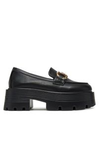 DeeZee Loafersy 23106-1 Czarny. Kolor: czarny. Materiał: syntetyk, materiał