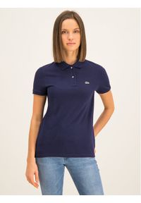 Lacoste Polo PF7839 Granatowy Classic Fit. Typ kołnierza: polo. Kolor: niebieski. Materiał: bawełna