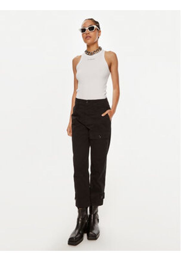 Pinko Top Distinto 100822 A22X Biały Regular Fit. Kolor: biały. Materiał: bawełna