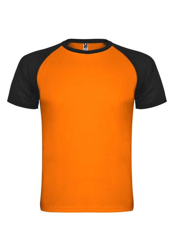 ROLY - Koszulka Sportowa Z Krótkim Rękawem Unisex Dla Dorosłych Indianapolis. Kolor: czarny. Długość rękawa: krótki rękaw. Długość: krótkie. Sport: turystyka piesza