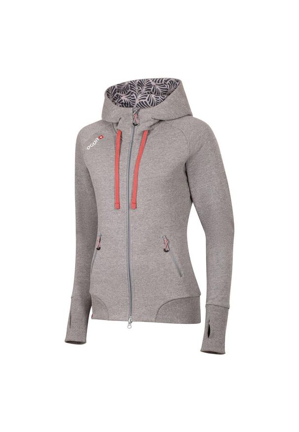 OCUN - Bluza rozpinana damska Ocun Hoodie Zipper. Kolor: szary. Materiał: polar. Sport: turystyka piesza