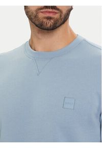 BOSS Bluza Westart 50509323 Błękitny Regular Fit. Kolor: niebieski. Materiał: bawełna