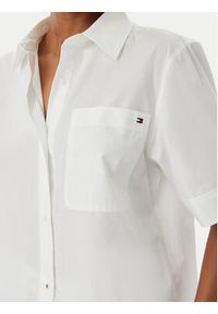 TOMMY HILFIGER - Tommy Hilfiger Koszula WW0WW48899 Biały Relaxed Fit. Kolor: biały. Materiał: bawełna #5