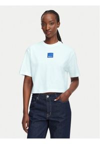 Karl Lagerfeld Jeans T-Shirt B3W17022 Biały Boxy Fit. Kolor: biały. Materiał: bawełna #1