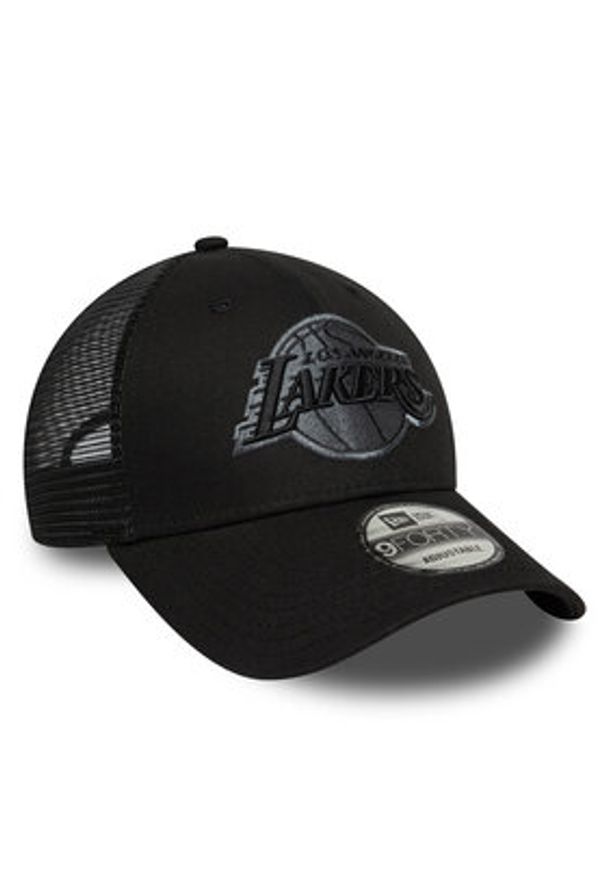 New Era Czapka z daszkiem LA Lakers NBA Black 9FORTY 60667432 Czarny. Kolor: czarny. Materiał: bawełna, materiał