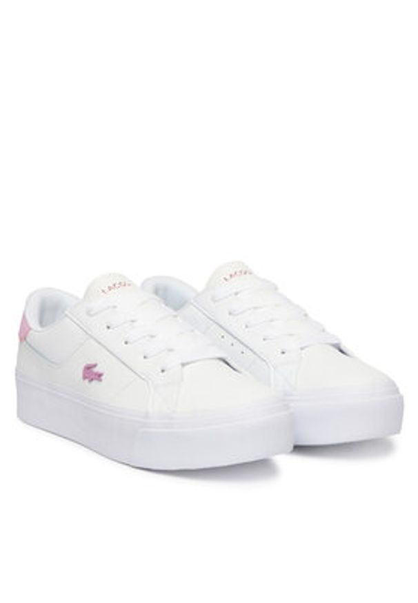 Lacoste Sneakersy Ziane Platform 51CFA0021 Biały. Kolor: biały. Materiał: skóra. Obcas: na platformie