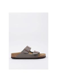 Klapki damskie Birkenstock Arizona Bfbc. Kolor: szary. Materiał: syntetyk, materiał