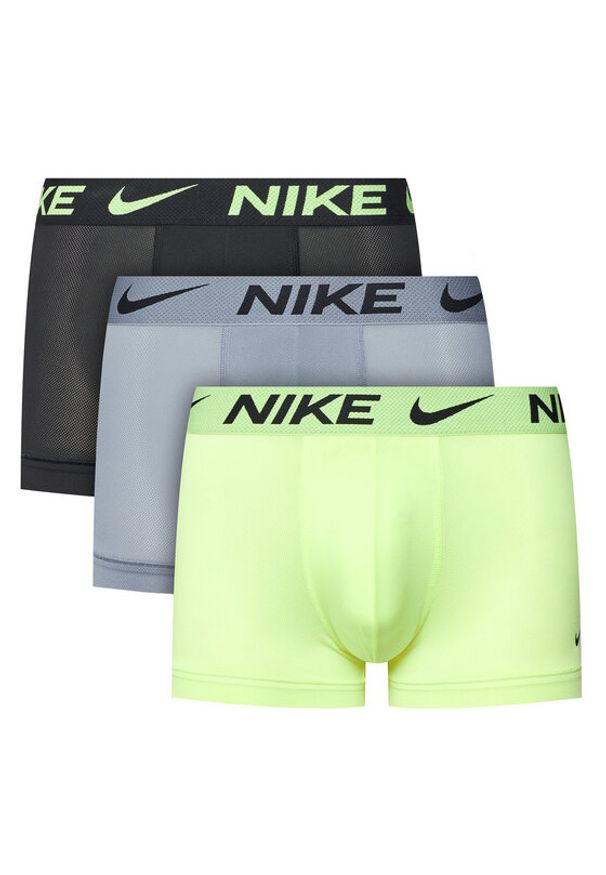 Nike Komplet 3 par bokserek 0000KE1224 Kolorowy. Materiał: syntetyk. Wzór: kolorowy