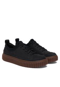 Clarks Sneakersy Torhill Lace 26183470 Czarny. Kolor: czarny. Materiał: nubuk, skóra #4