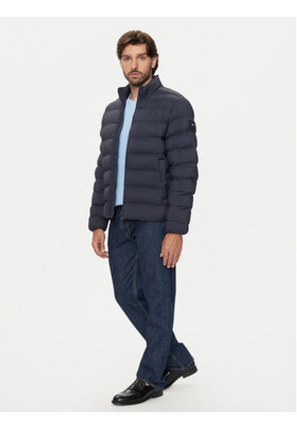 TOMMY HILFIGER - Tommy Hilfiger Kurtka zimowa MW0MW37259 Granatowy Regular Fit. Kolor: niebieski. Materiał: syntetyk. Sezon: zima