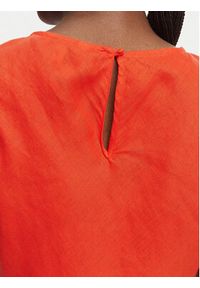 GANT - Gant Sukienka letnia 4503525 Czerwony Relaxed Fit. Kolor: czerwony. Materiał: len. Sezon: lato #5