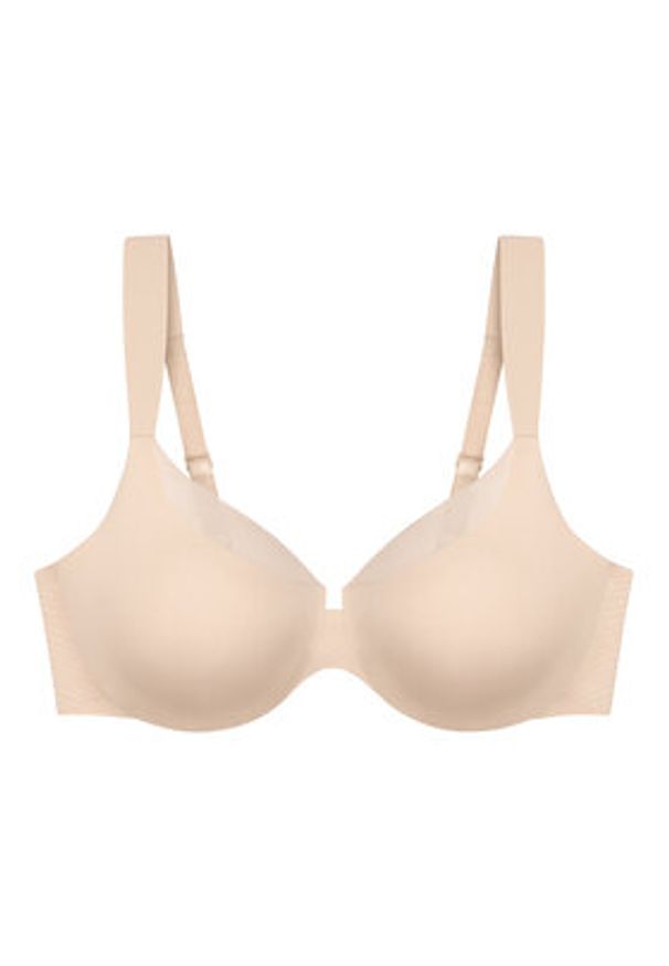 Triumph Biustonosz z fiszbiną Illusion Curve 10224856 Beżowy. Kolor: beżowy. Materiał: syntetyk