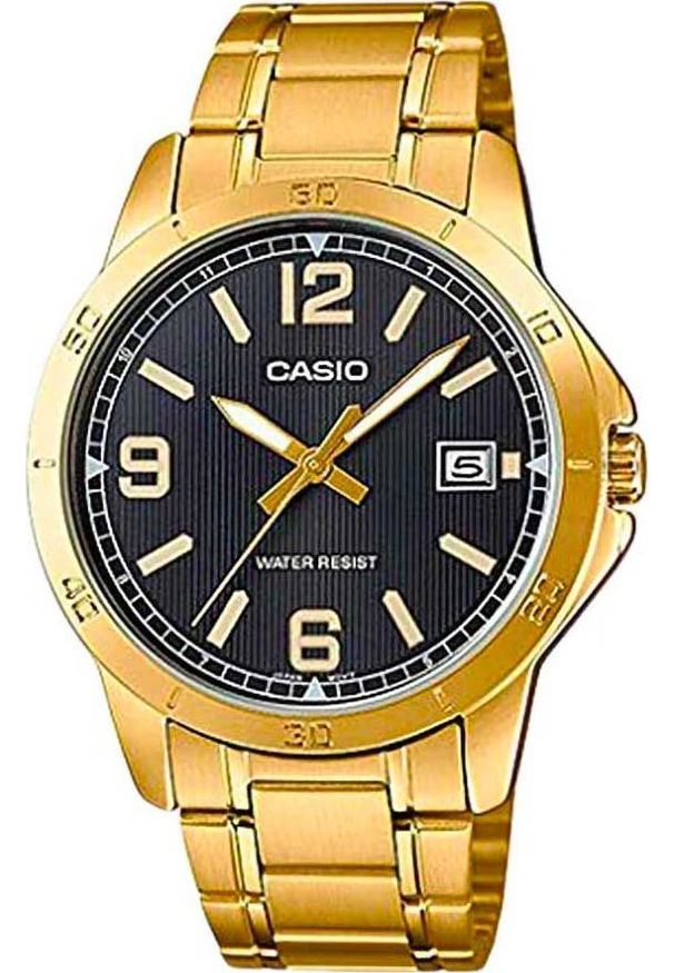 Zegarek Casio Zegarek marki Casio model MTP-V004G kolor Zółty. Akcesoria męski. Sezon: Cały rok NoSize
