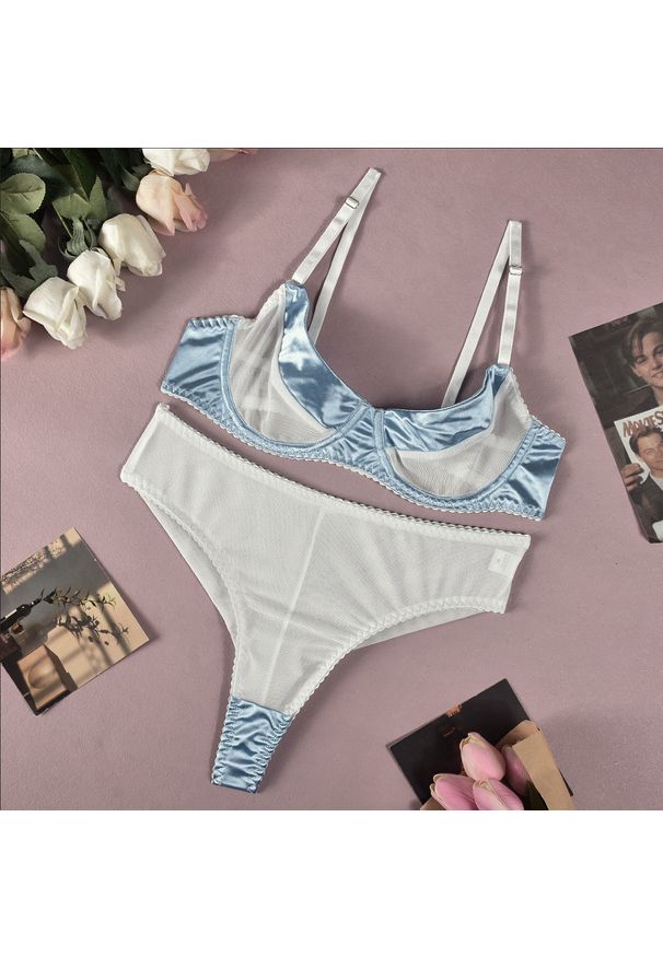 Intica - Komplet bielizny z fiszbinami i figami na specjalne okazje Malathi. Kolor: wielokolorowy. Materiał: materiał