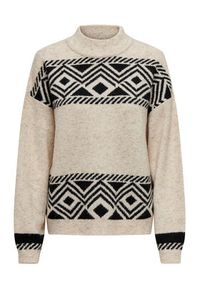 only - ONLY Golf Victoria 15321179 Beżowy Regular Fit. Typ kołnierza: golf. Kolor: beżowy. Materiał: syntetyk #6