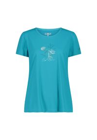 Koszulka damska turystyczna CMP 38T6656. Kolor: niebieski. Sport: turystyka piesza #1