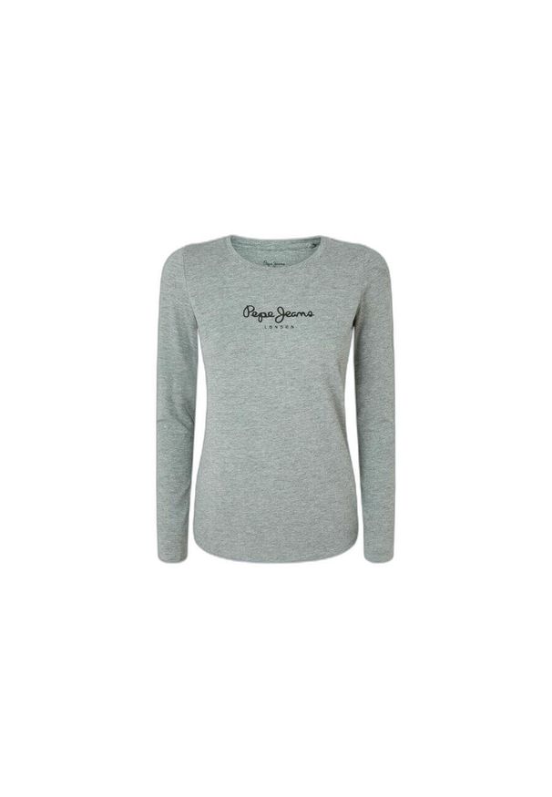 Damska koszulka z długim rękawem Pepe Jeans New Virginia N. Kolor: szary. Długość rękawa: długi rękaw. Długość: długie. Styl: elegancki