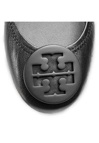 Tory Burch Baleriny Minnie Travel Ballet With Logo 49350 Czarny. Kolor: czarny. Materiał: skóra #5