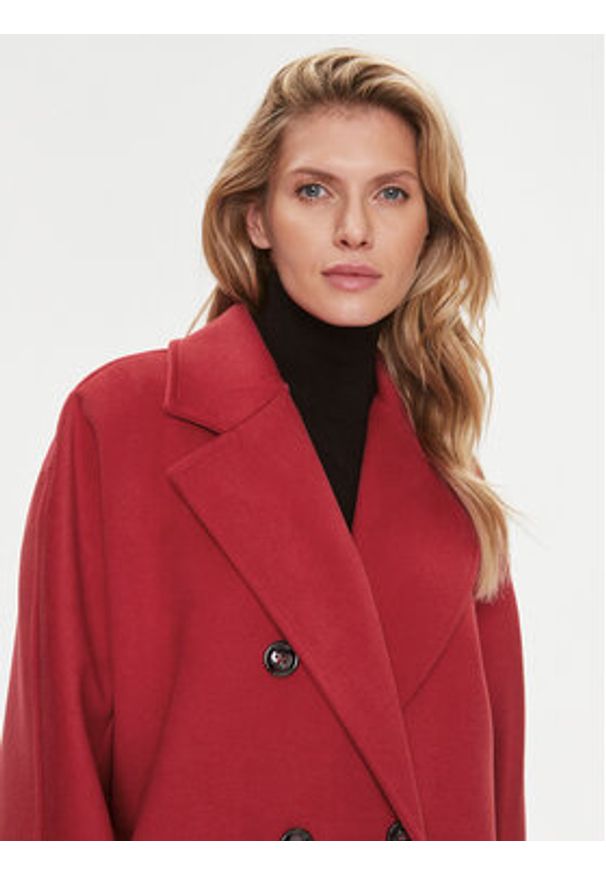 Imperial Płaszcz przejściowy KH36GID Czerwony Oversize. Kolor: czerwony. Materiał: syntetyk