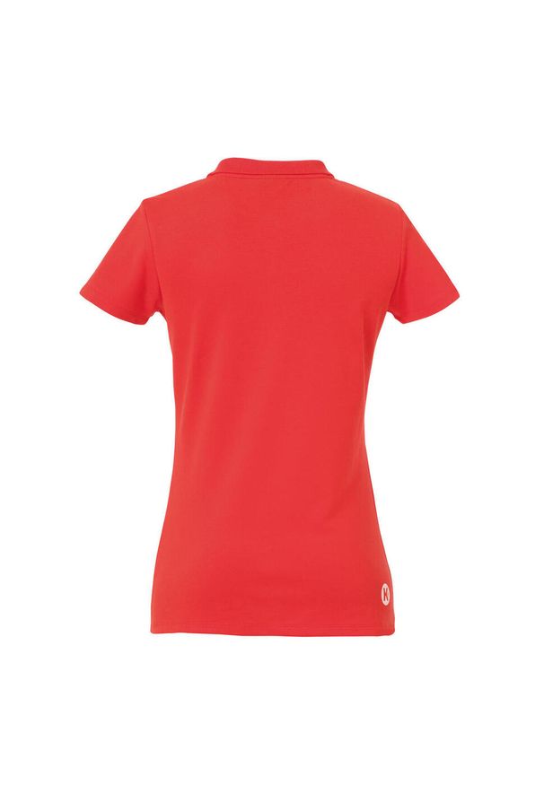 KEMPA - Damska koszulka polo Kempa Basics. Typ kołnierza: polo. Kolor: czerwony. Materiał: materiał