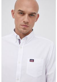 GANT - Gant - Koszula bawełniana. Typ kołnierza: button down. Kolor: biały. Materiał: bawełna. Długość rękawa: długi rękaw. Długość: długie. Wzór: gładki #2