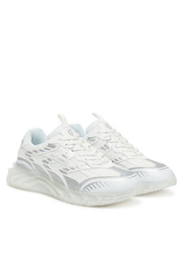 Just Cavalli Sneakersy 78QA3SQ2 ZSC45 Biały. Kolor: biały. Materiał: materiał