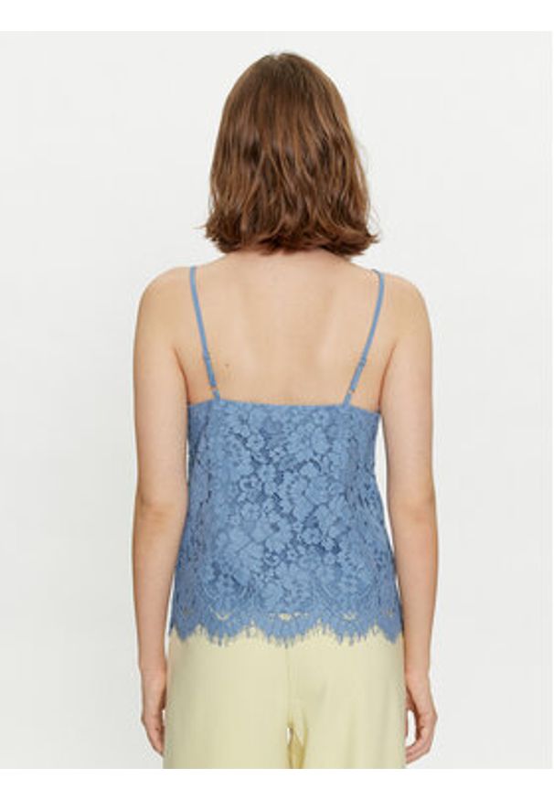 YAS Top Perla 26032812 Niebieski Regular Fit. Kolor: niebieski. Materiał: syntetyk