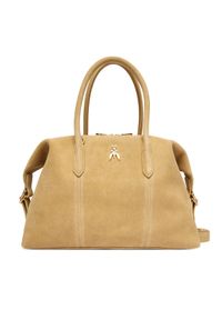 Patrizia Pepe Torebka 2B0145/L152-B880 Beżowy. Kolor: beżowy. Materiał: skórzane, zamszowe #1