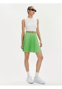 Lacoste Spódnica plisowana JF2701 Zielony Regular Fit. Kolor: zielony. Materiał: syntetyk #5