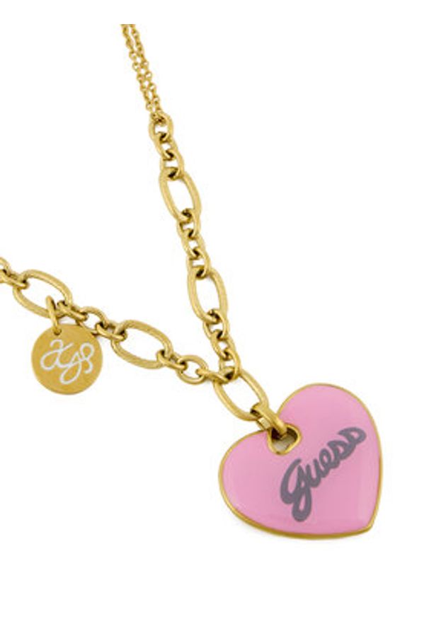 Guess Naszyjnik JUBN05 148JW Złoty. Materiał: metalowe. Kolor: złoty