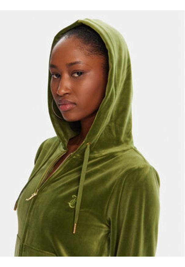Juicy Couture Bluza Robertson JCAP176G Zielony Slim Fit. Kolor: zielony. Materiał: syntetyk
